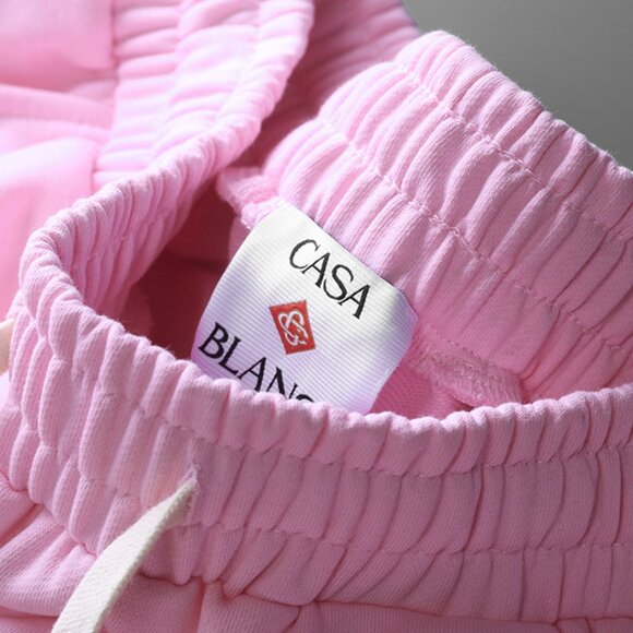 Casablanca Pink Graphic-Print Drawstring Athletic Shorts - Picture 7 of 8